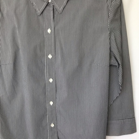 INC International Concepts Gingham Stretch Shirt - Picture 3 of 4